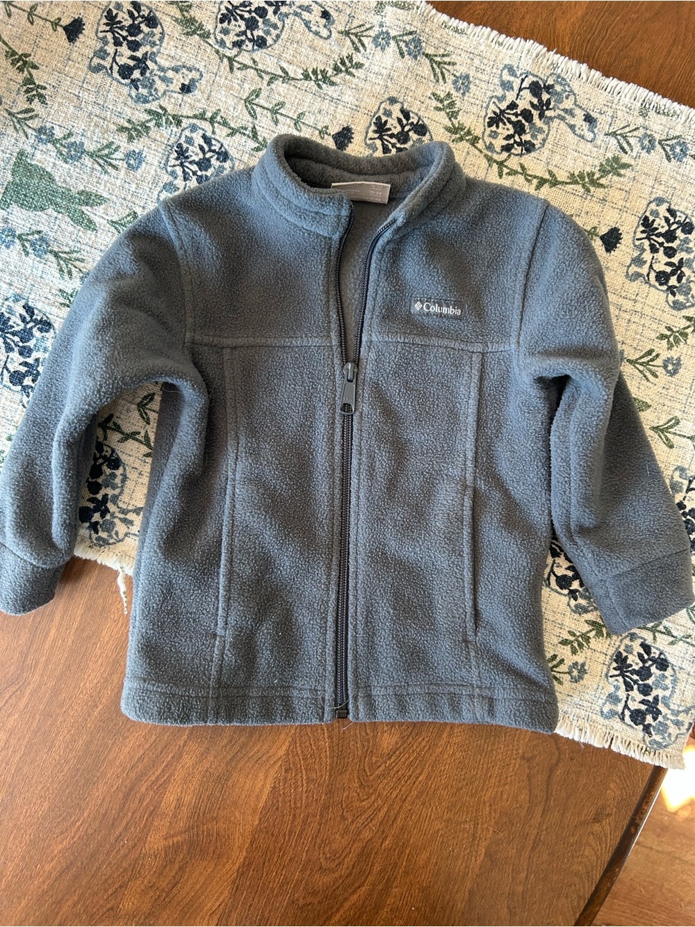 Columbia Gray Full-Zip Fleece Jacket